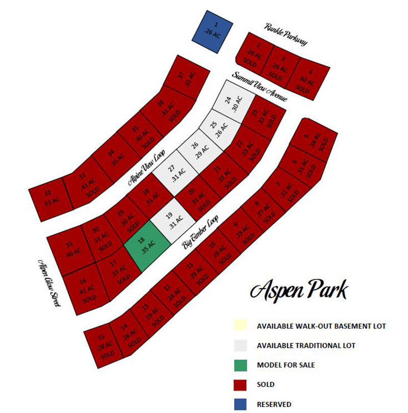 Aspen Park Map